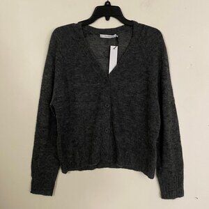 Lightweight Wool Blend Cardigan M